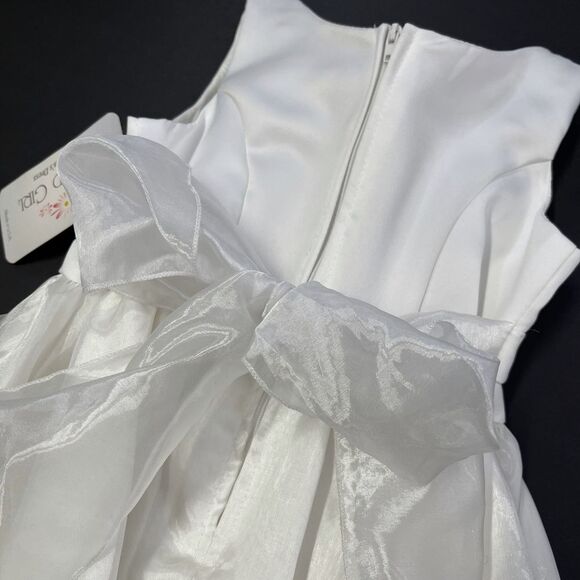 Good Girl Childrens‎ White Pearl Formal Party Wedding Event Dress, Good Girl 499 - Picture 10 of 14